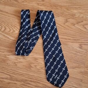 Chloe I Magnin Vintage Blue Silk Tie